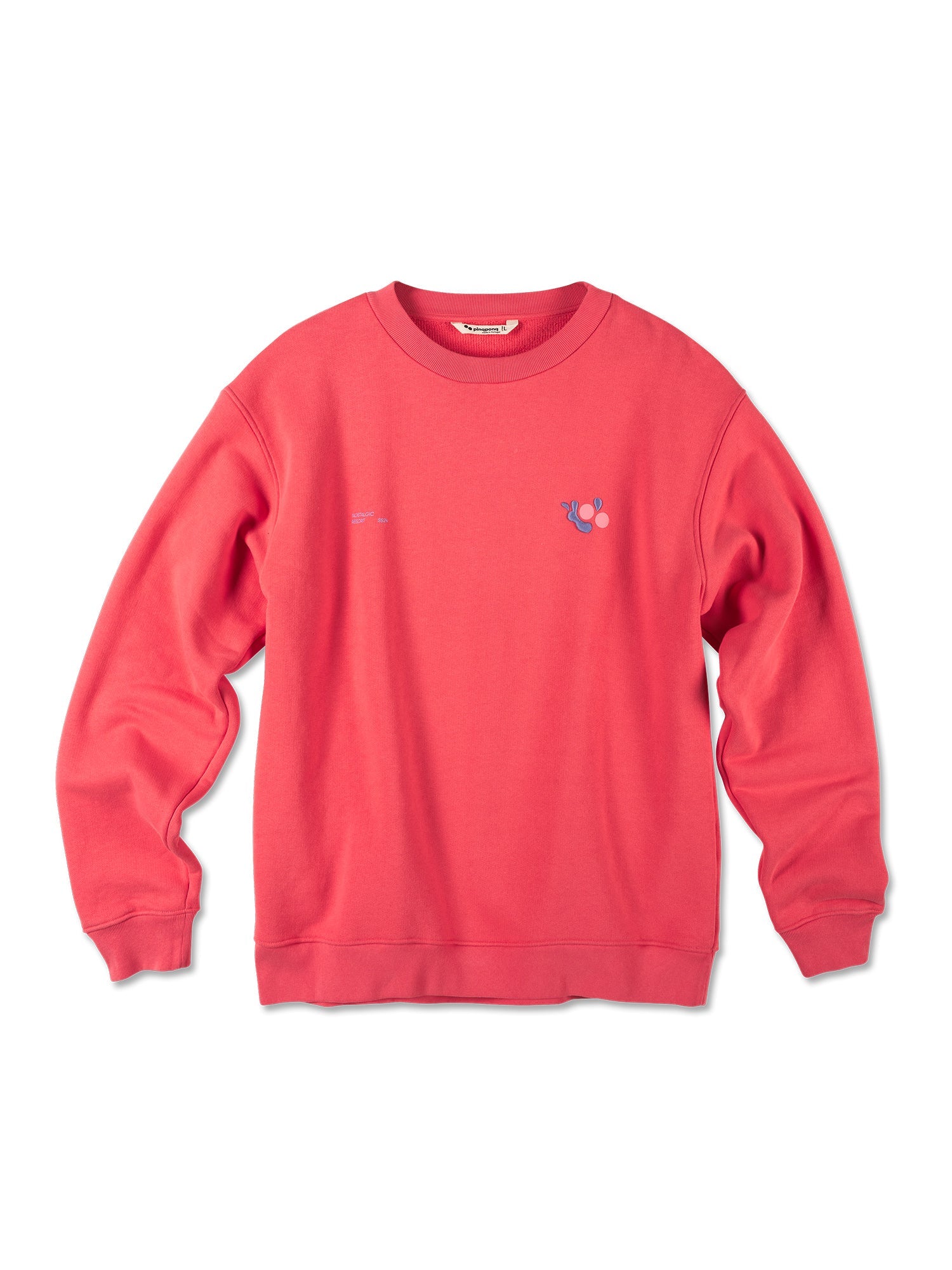 pinqponq-sweatshirt-cotton-unisex-bio-baumwoll-sweater-watermelon-pink image 1