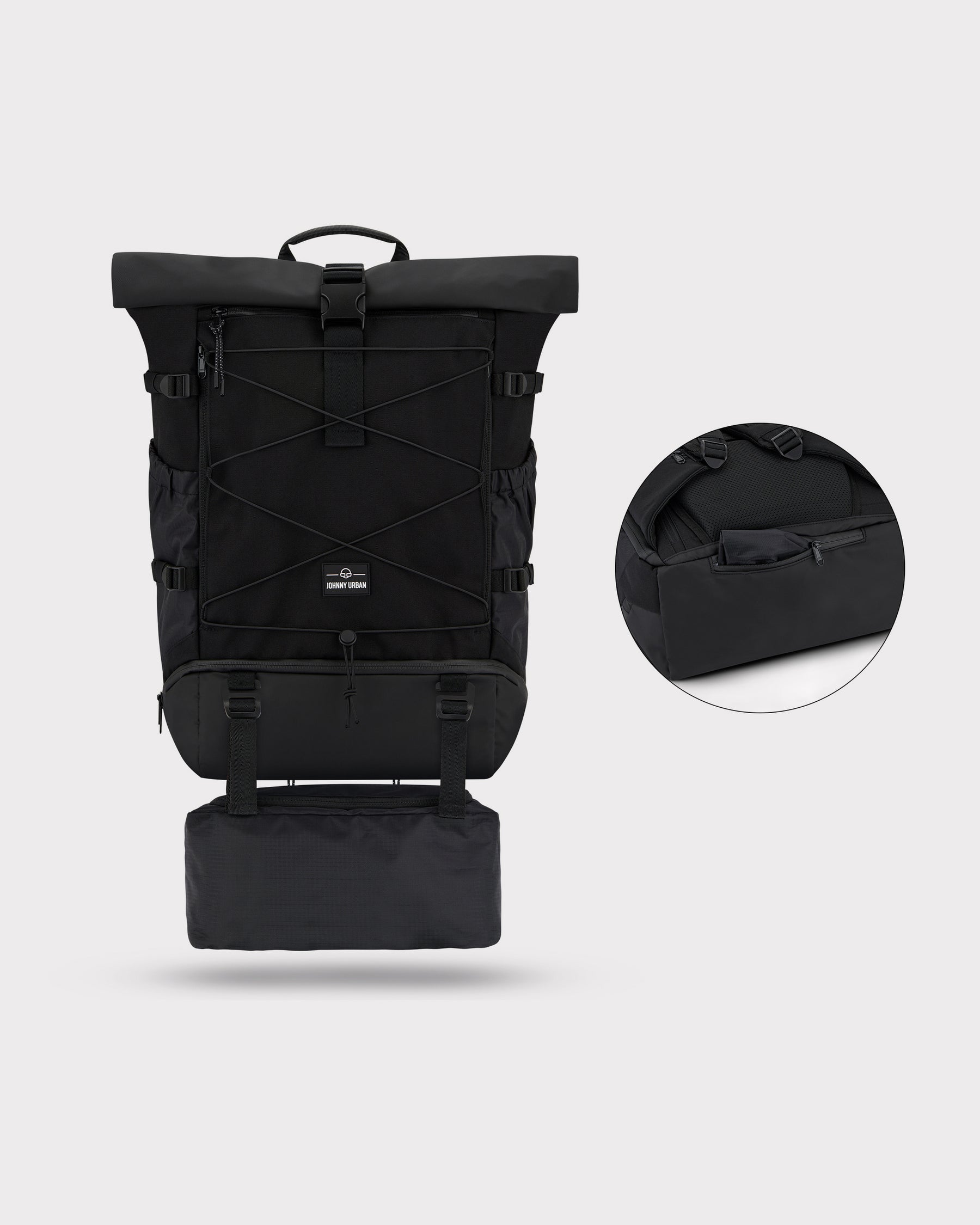 johnny-urban-allen-large-travel-rolltop-reise-rucksack-schwarz image 7