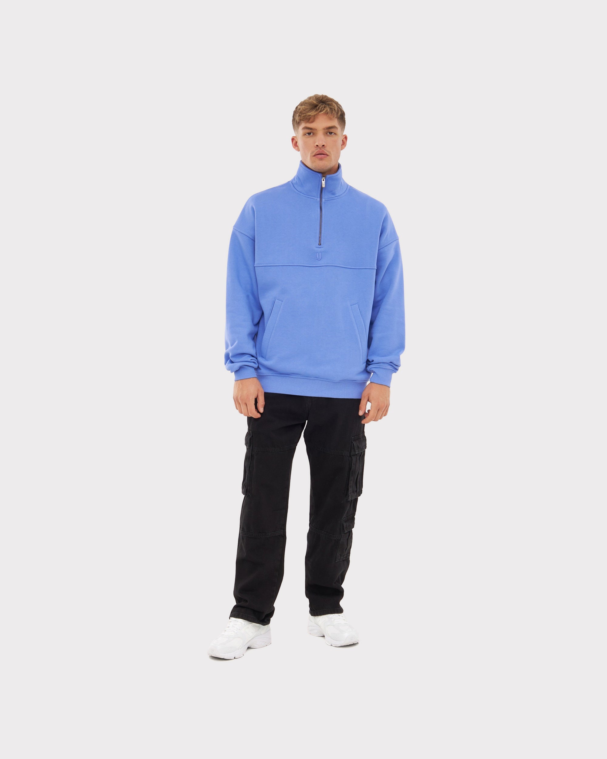 johnny-urban-half-zip-sweatshirt-cooper-troyer-mit-k-ngurutasche image 7