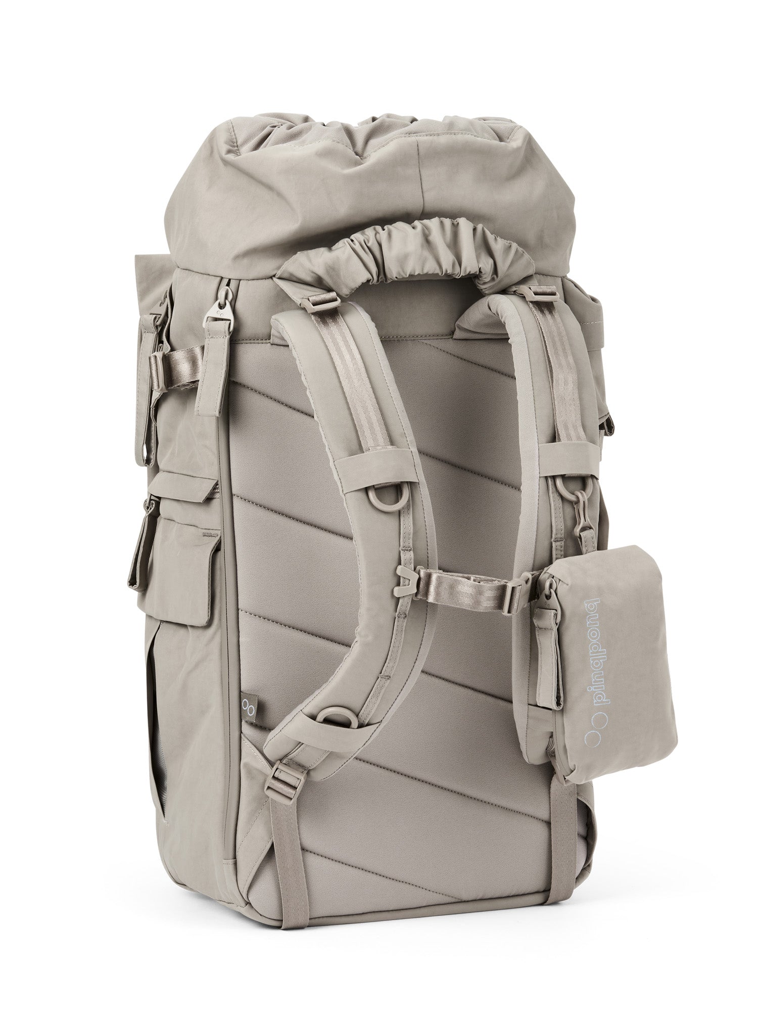 pinqponq-blok-large-rucksack-crinkle-taupe image 2