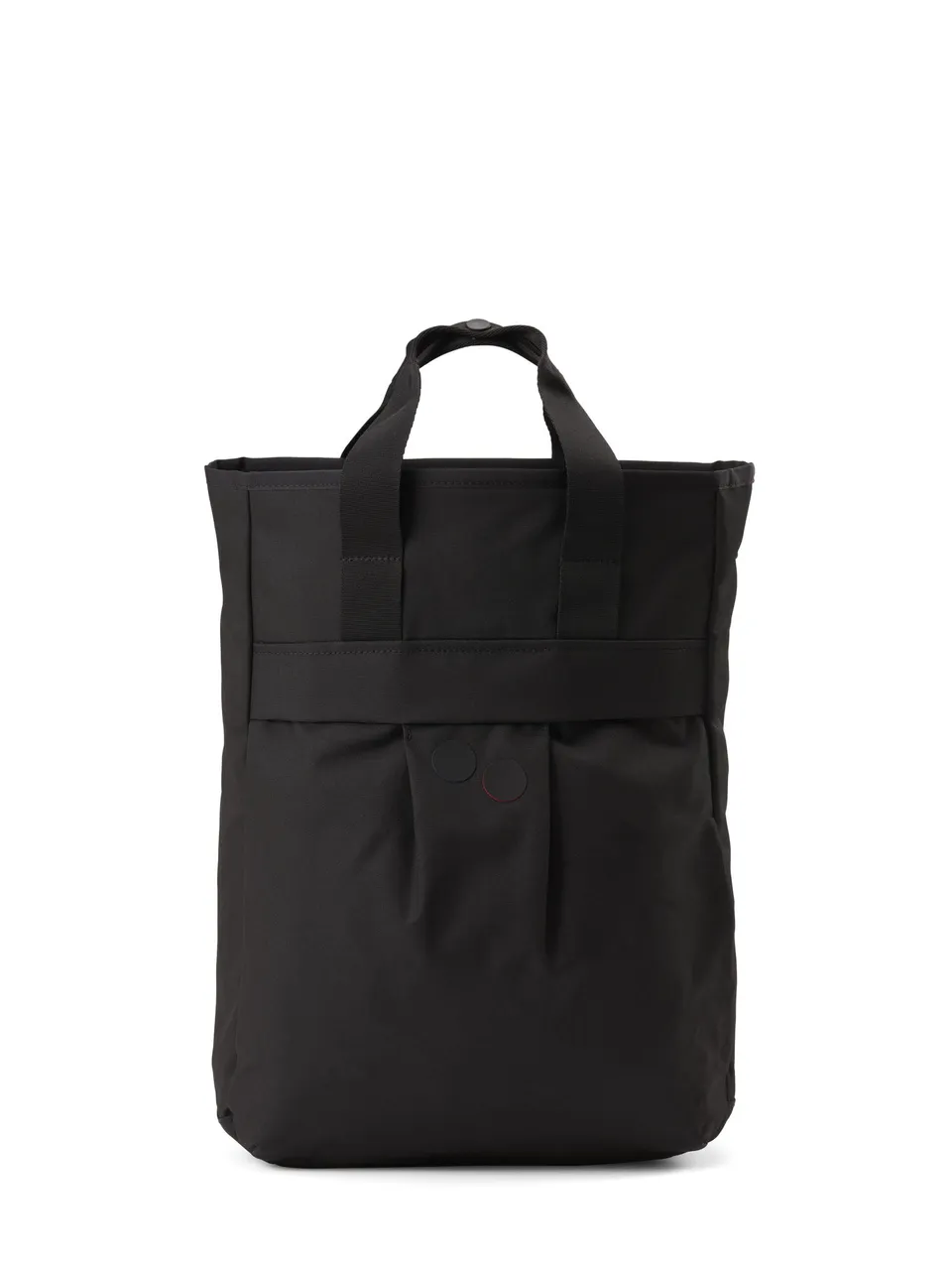pinqponq-komo-rooted-black-rucksack-tote image 1