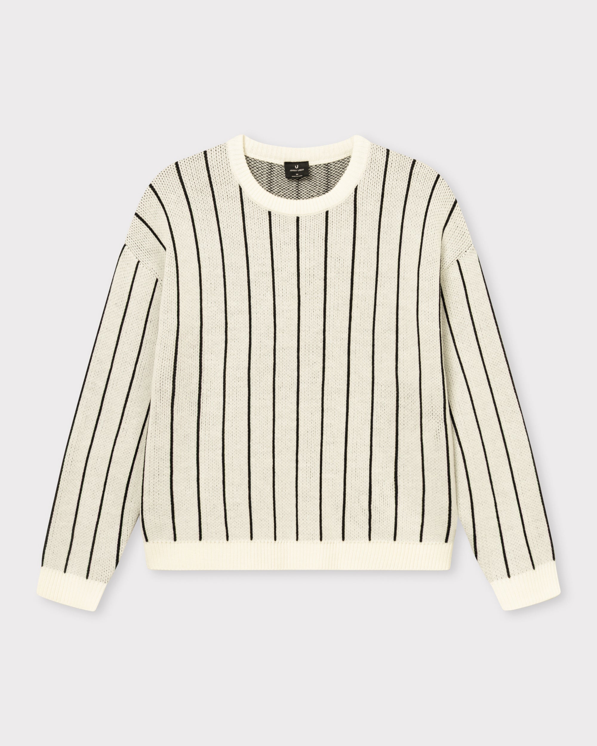 johnny-urban-strickpullover-levin-fitted-oversize-streifen-pullover image 7
