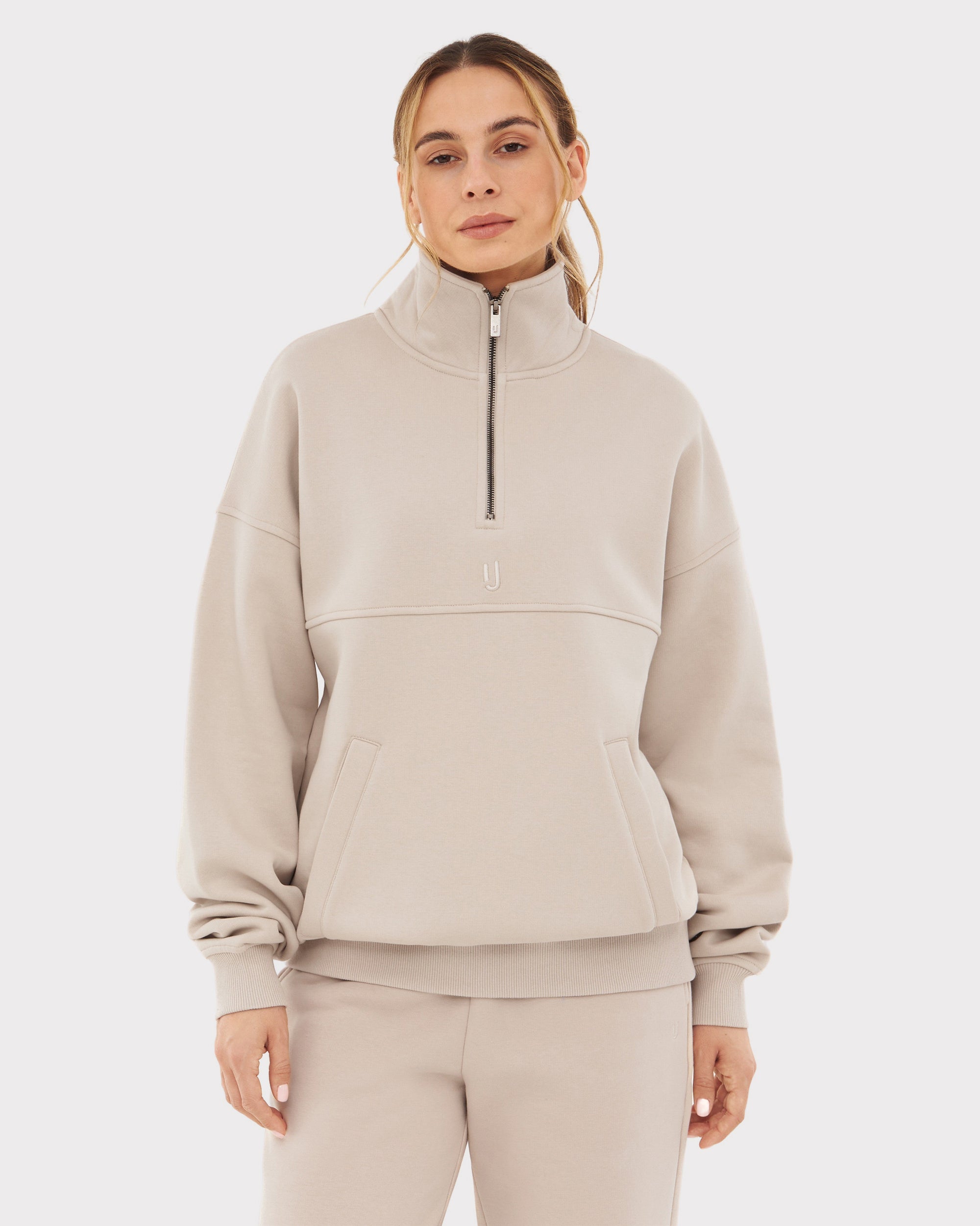 johnny-urban-half-zip-sweatshirt-cooper-troyer-mit-k-ngurutasche image 1