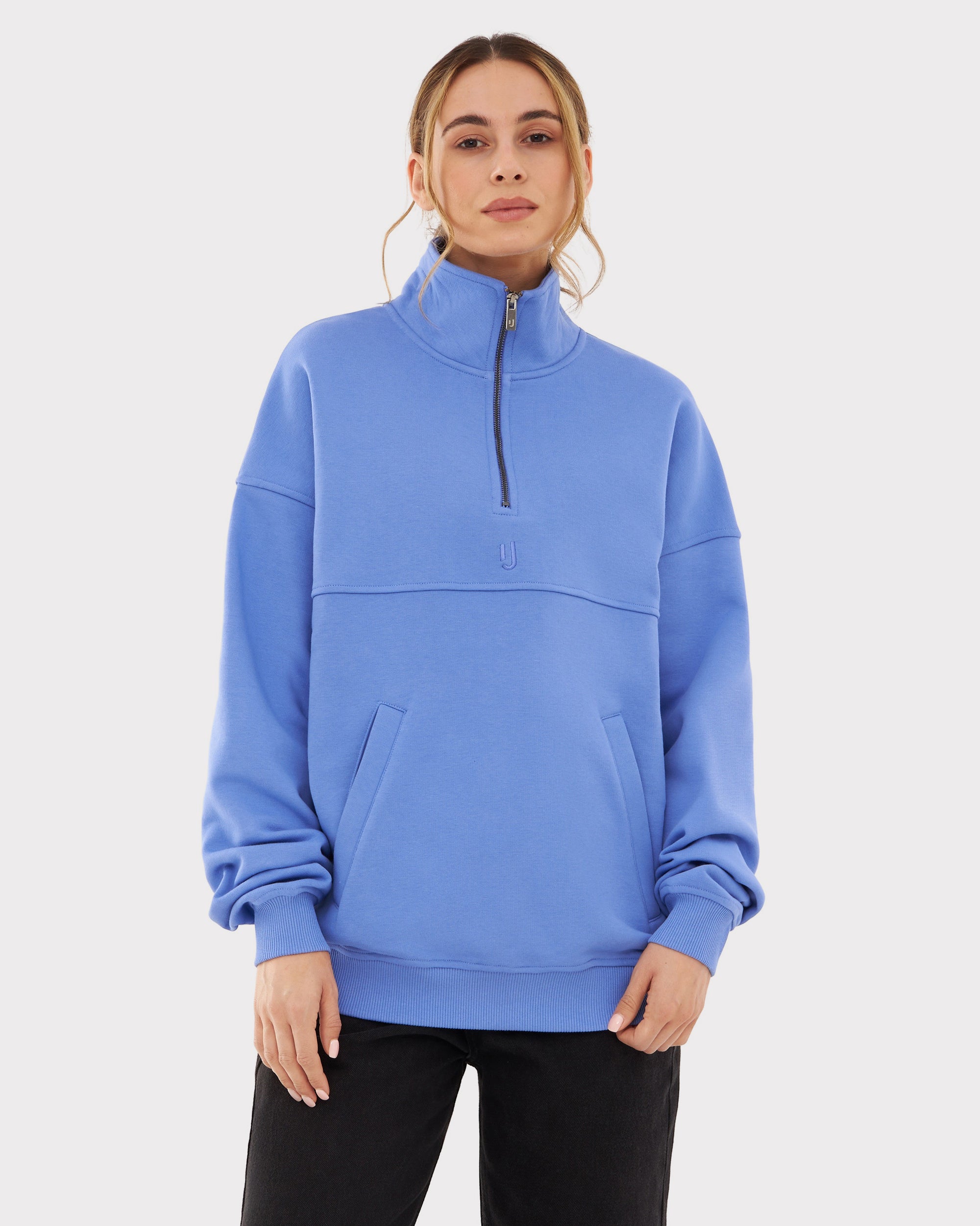 johnny-urban-half-zip-sweatshirt-cooper-troyer-mit-k-ngurutasche image 4