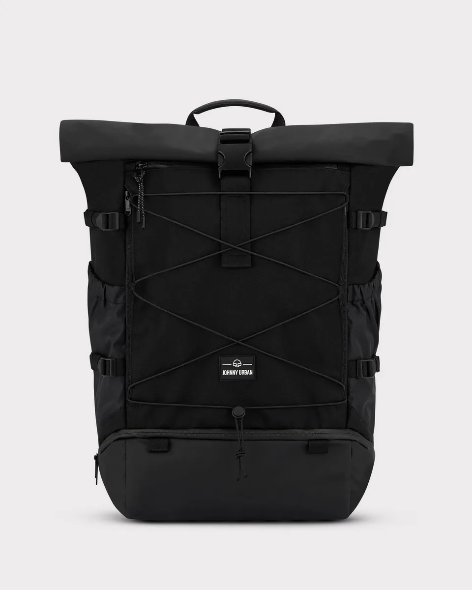 johnny-urban-allen-large-travel-rolltop-reise-rucksack-schwarz image 1